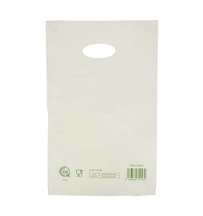 Sac avec Anses Découpées Home Compost “Classic” 20x33cm (100 Utés)