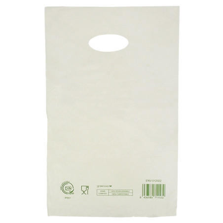 Sac avec Anses Découpées Home Compost “Classic” 20x33cm 17µm (100 Utés)