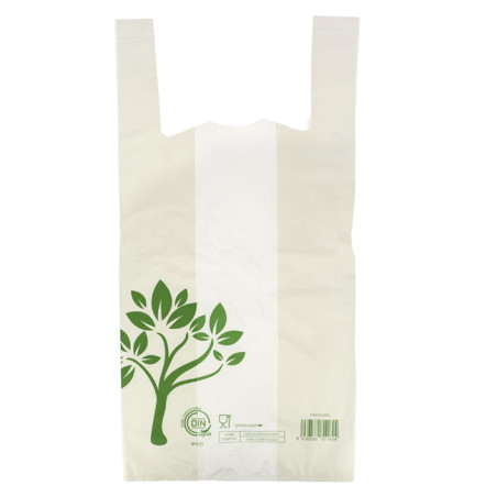 Sac à Bretelles Home Compost “Be Eco!” 50x60cm 22,5µm (100 Utés)