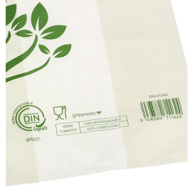 Sac à Bretelles Home Compost “Be Eco!” 50x60cm (100 Utés)