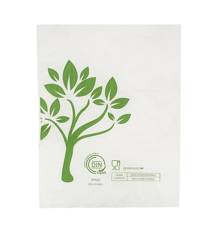 Sac sans Anses Home Compost “Be Eco!” 23x30,5cm (100 Utés)