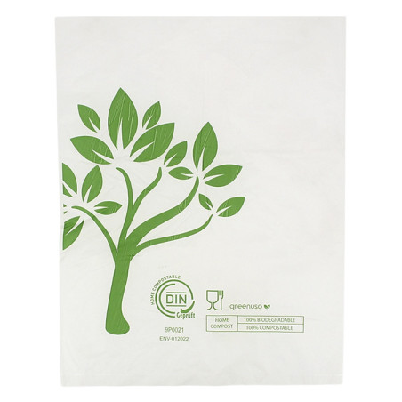 Sac sans Anses Home Compost “Be Eco!” 23x30,5cm 12µm (100 Utés)