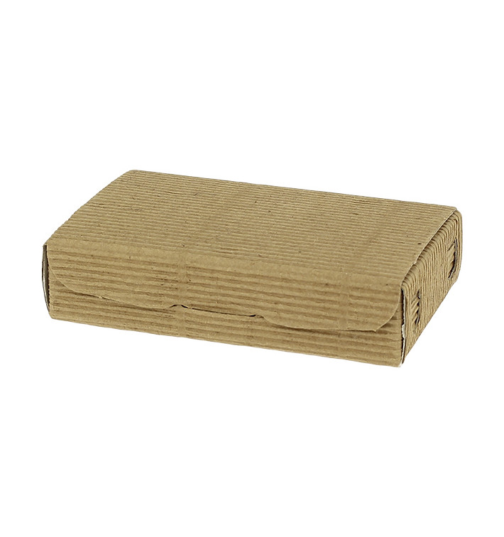 Papier bakkerij doos kraft 11x6,5x2,5cm 100g (100 stuks)