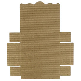 Papier bakkerij doos kraft 14x8x3,5cm 250g (100 stuks) 