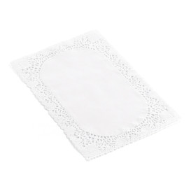 Dentelle en papier Rectangulaire Blanc 40x50cm (250 Unités)