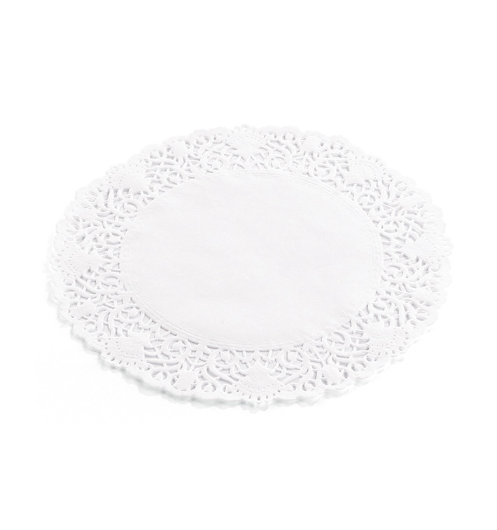 Dentelle en papier blanc Ø120mm (250 Unités)