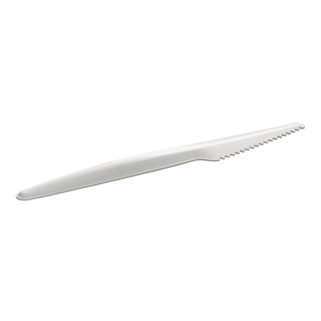 Couteau en Carton Rigide Blanc 17cm (50 Utés)