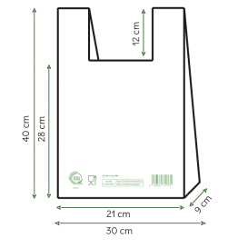 Sac à Bretelles Home Compost “Classic” 30x40cm (100 Utés)