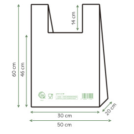 Sac à Bretelles Home Compost “Classic” 50x60cm (100 Utés)