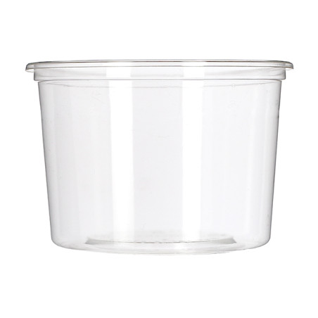 Récipient Compostable PLA Transparent 480ml (50 Utés)