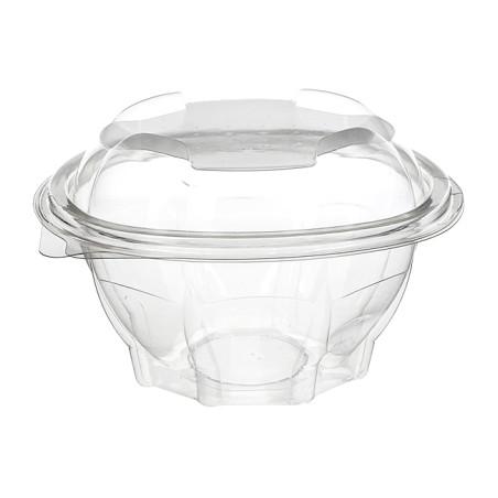 Saladier Rond avec charnière PET 250ml (100 Utés)