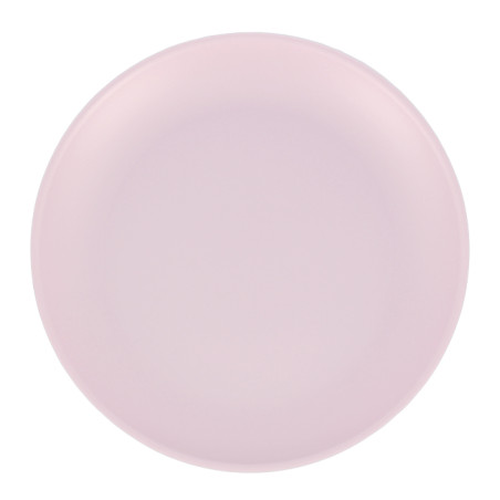 Assiette Réutilisable Durable PP Minéral Rose Ø23,5cm (6 Utés)