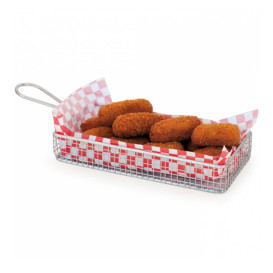 Mini friteuse de Présentation en Acier 22x10x6cm (6 Unités)