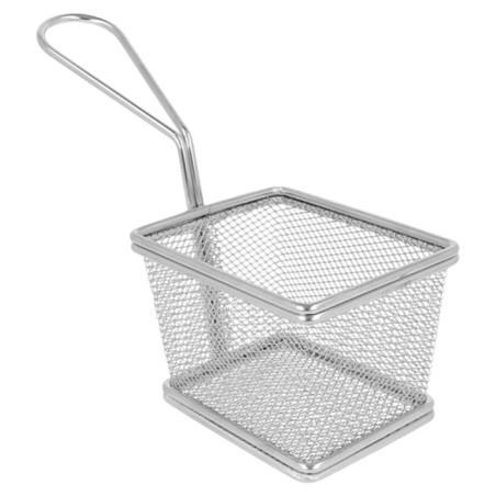 Mini friteuse de Présentation en Acier 10x9x6cm (6 Unités)