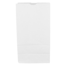 Sac en papier Kraft Blanc sans anses 50g/m² 12+8x24cm (1.000 Unités)