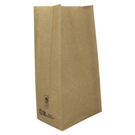 Papieren zak zonder handvat kraft 50g/m² 15+9x28cm (25 stuks) 