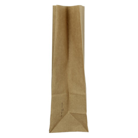 Papieren zak zonder handvat kraft bruin 45g/m² 15+9x28cm (25 stuks) 