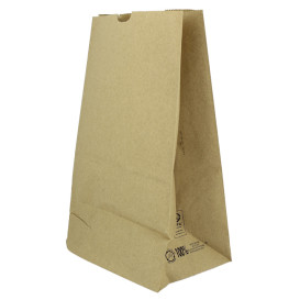 Sac en papier KRAFT sans anses 50g/m² 18+12x29cm (25 Unités)