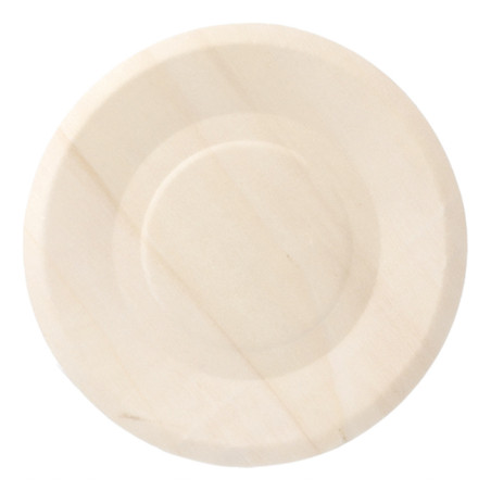 Assiette en Bois Ronde Ø15,5cm (50 Unités)