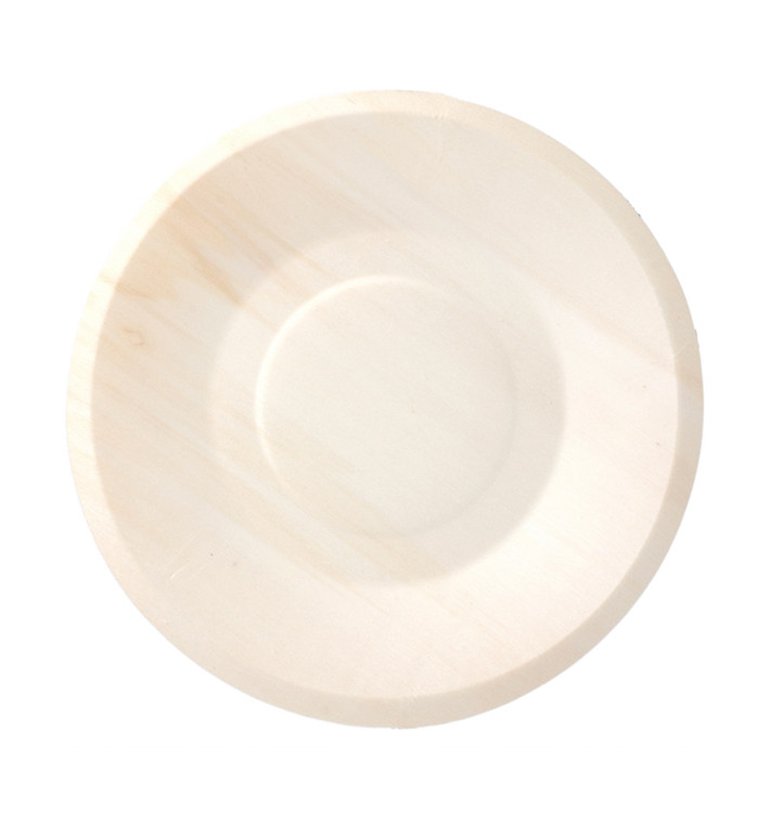 Assiette en Bois Ronde Ø19cm (50 Unités)