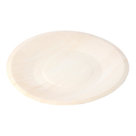 Assiette en Bois Ronde Ø19cm (50 Unités)