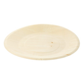 Assiette en Bois Ronde Ø21,5cm (50 Unités)