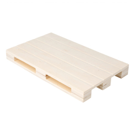 Houten mini Pallet Bediening Platter 20x12x2cm (1 stuk) 