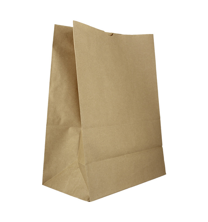 Sac en papier Kraft sans anses 50g/m² 22+12x30cm (1000 Utés)