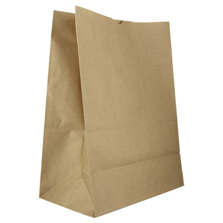 Sac en papier Kraft sans anses 50g/m² 22+12x30cm (1.000 Utés)