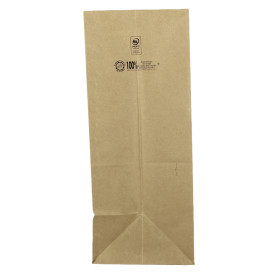 Papieren zak zonder handvat kraft 50g/m² 22+12x30cm (1000 stuks)
