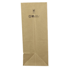 Sac en papier Kraft sans anses 50g/m² 22+12x30cm (1000 Utés)