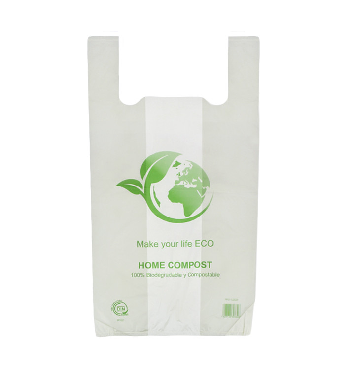 Plastic Hemddraagtassen Bio Home Compost 50x55cm (100 stuks) 