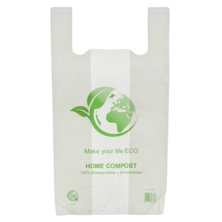 Plastic Hemddraagtassen Bio Home Compost 50x55cm 22,5µm (100 stuks) 