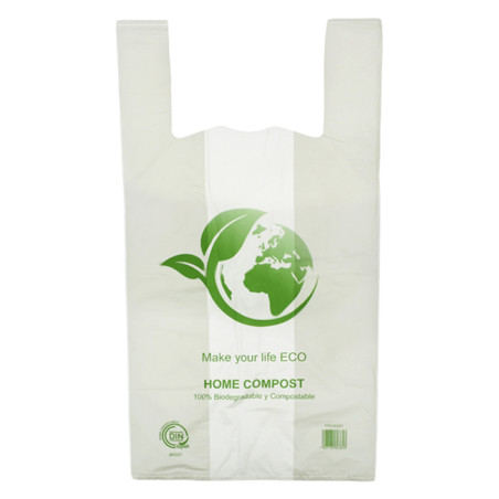 Plastic Hemddraagtassen Bio Home Compost 55x60cm 24µm (100 stuks) 