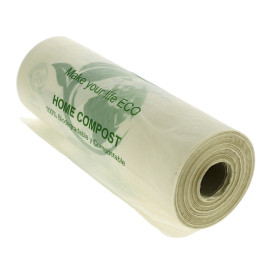 Rol van plastic zakken Bio Home Compost 25x37cm (500 stuks)
