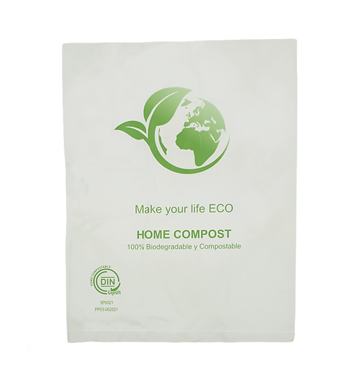 Sac Plastique Bio Home Compost 23x30,5cm (100 Utés)