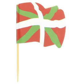 Pique en Bois Drapeau "Euskadi" 65mm (14.400 Unités)