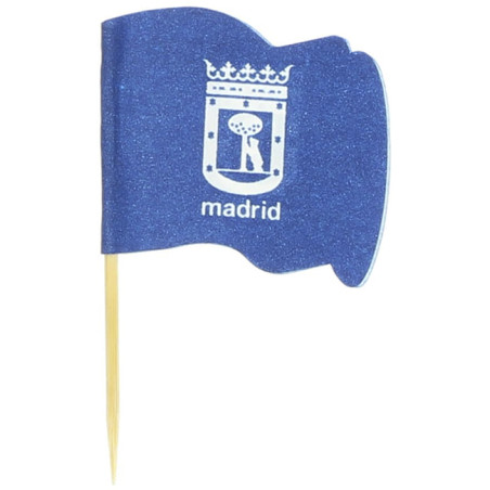 Vlag van Madrid vleespennen 6,5cm (144 stuks) 