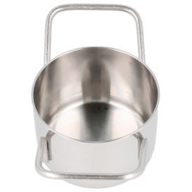 Mini Cocotte en Acier Inoxydable Ø8x4,5cm (1 Uté)