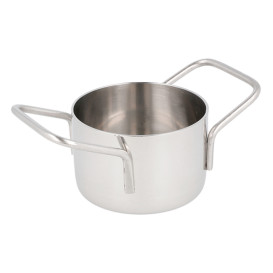 Mini Cocotte en Acier Inoxydable Ø8x4,5cm (6 Utés)