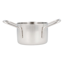 Mini Cocotte en Acier Inoxydable Ø8x4,5cm (6 Utés)