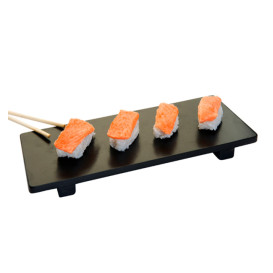 Base en Bambou Noir pour Sushi 30x11x2,5cm (40 Utés)