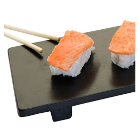 Base en Bambou Noir pour Sushi 50x23x2,5cm (1 Uté)