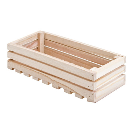 Caisse Présentation en Bois 21,6x10,2x6cm (30 Utés)