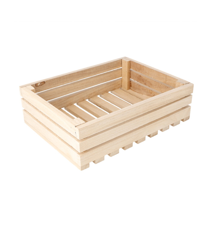 Houten Etalerende Box 20,3x15,2x6cm (28 stuks)