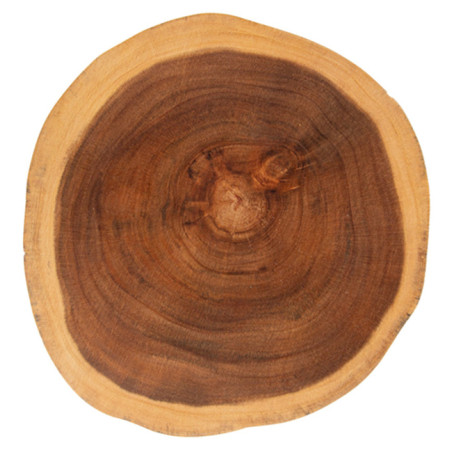 Houten bediening schotel Rond vormig Ø30,5x3,5cm (1 stuk) 