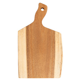 Houten bediening schotel met Hendel 30,5x20,3x1,9cm (1 stuk) 