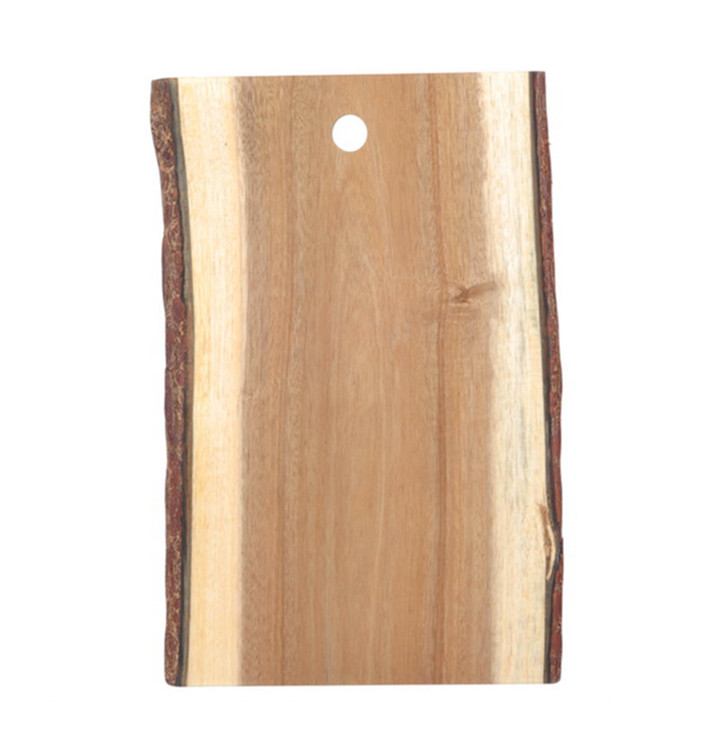 Houten bediening schotel Rechthoekige vorm 35,5x23x1,9cm (1 stuk) 