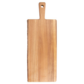 Houten bediening schotel met Hendel 56x20,3x1,9cm (6 stuks)