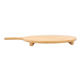 Plateau Rond avec anse en Bambou Ø35x2,5cm (1 Uté)